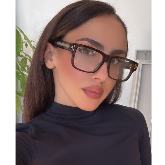 Copied - NEW Dior CD DiamondO S3I Eyeglasses Frames in Brown $640 - Picture 2 of 8